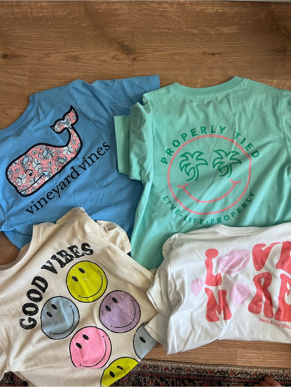 Set of four tshirts
